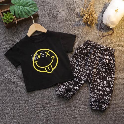 Childrens Sets 2021 Summer Baby Girl Short Sleeve Shorts Suit Boys Casual Clothes Baby Kids Clothing Sets