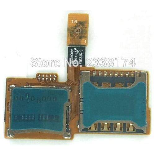 For Samsung Galaxy Note 3 N9000 N9005 N9008V New SIM Card Slot SD Memory Card Slot Flex Cable Repair Parts