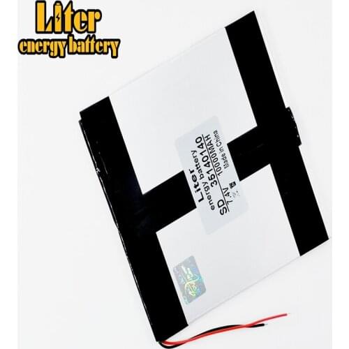35X140X140mm 7.4V 10000mAh Rechargeable li Polymer Li-ion Battery For Power Bank Tablet PC Cell Speaker MID electronics 35140140