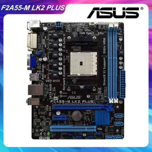 F2A55-M LK2 PLUS For ASUS Original Used Motherboard DDR3 RAM Memory FM2 AMD A55 USB2.0 PC Motherboard Support AMD 100W Processor