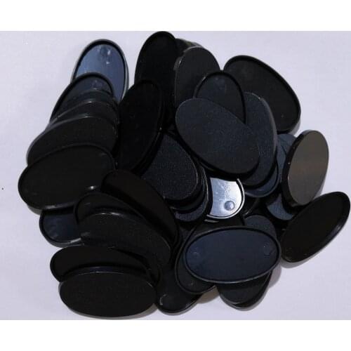 Lot Of 50PCS 60x35mm Oval Bases For Miniature Wargames Table Games
