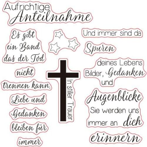 German Transparent Clear Silicone Stamp/Seal for DIY scrapbooking/photo album Decorative clear stamp sheets A900