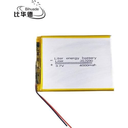 Brand new battery 357090 3.7V 4000mAh Lithium polymer Battery with Protection Board For Tablet PC U25GT