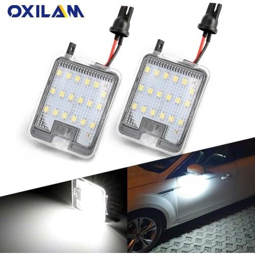 OXILAM 2x LED Bulb Canbus Car Lamp Under Mirror Puddle Light for Ford Focus MK3 MK2 Mondeo MKIV MKV Kuga C-Max Escape S-Max