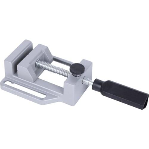 Aluminum Alloy Flat Vise For Electric Drill Stand 70mm Tongs Mini Home Use Flat Tongs Bench Vise