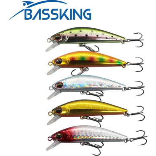 BASSKING Wobbler Fishing Lure 65mm 8.5g Sinking Minnow Isca Artificial Baits for Bass Perch Pike Trout Japanese Design Pesca