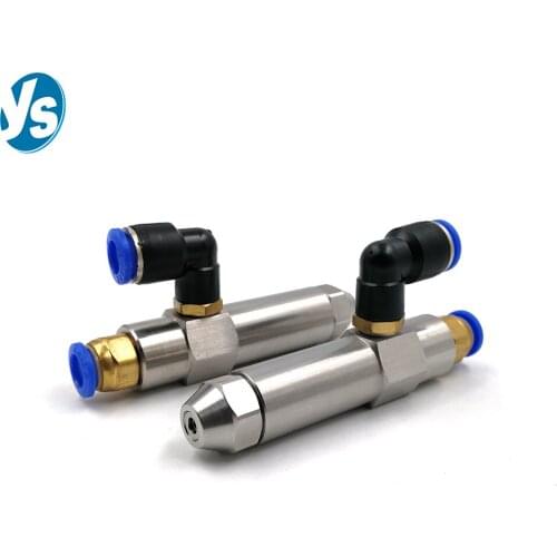 Low Pressure Air Atomizing Fuel Nozzles for Industrial or Domestic Burning for Heating Multiple Orifice Models with Pipe Connect