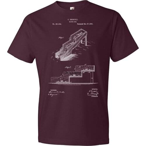 Gold Sluice Box T-Shirt Sluice Blueprint Mining Shirt Gold Prospector