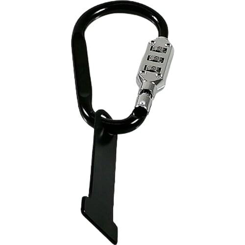 Helmet Security Code Lock Combination T bar Strap Extender for Motorcycle