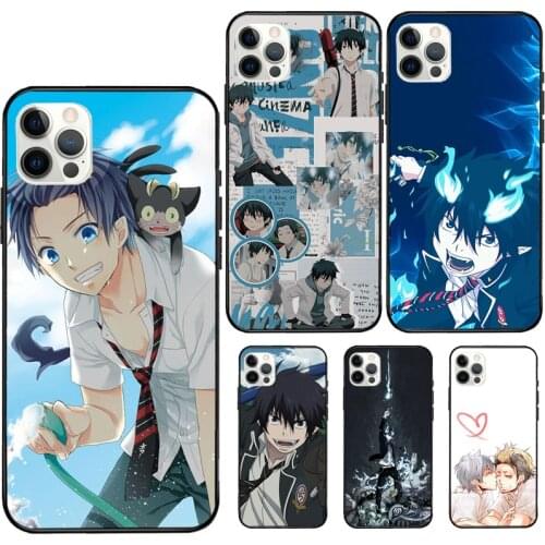 Blue Exorcist Anime Rubber Phone Case For iPhone 12 11 Pro Max Mini XS X XR 7 8 Plus SE 2020 Soft Cover Case