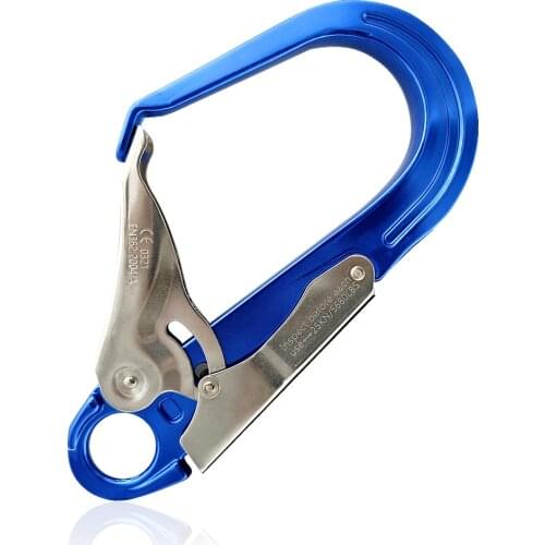 Aluminum Alloy Rescue Blue carabiner Outdoor Climbing Cycling Escape Rescue Hook Safety Tools