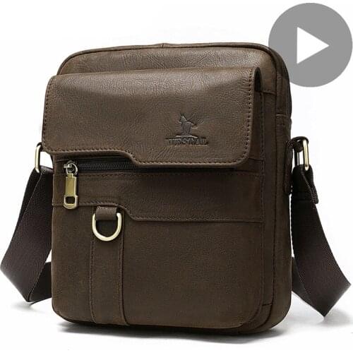 Crossbody Shoulder Men Genuine Leather Bag Cow Cross Body Handbag For Messenger Male Bolsos Sac Bolsa Business Fashion 2020 Tas