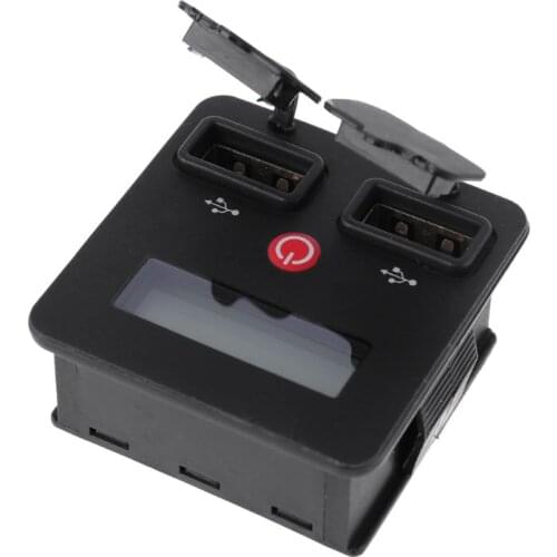 12V 24V Battery Capacity Indicator Voltmeter 3S-6S Li-ion Lifepo4 Lead Acid Battery Tester with Phone USB Charger Scoket JS-CU3