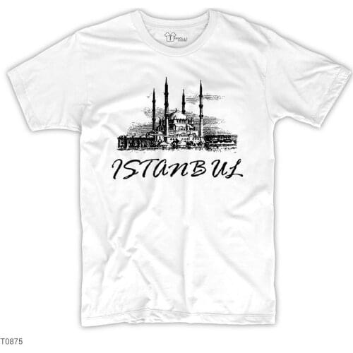 Turkey Istanbul Mosque Printed White Men Women Unisex Tshirt High Quality Famous Turkish Fabric Textile T-shirt Production 2