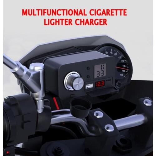 Motorcycle Cigarette Lighter Phone USB Charger Waterproof PD Fast Charge Cigarette Lighter With Inspection Voltage Schedule