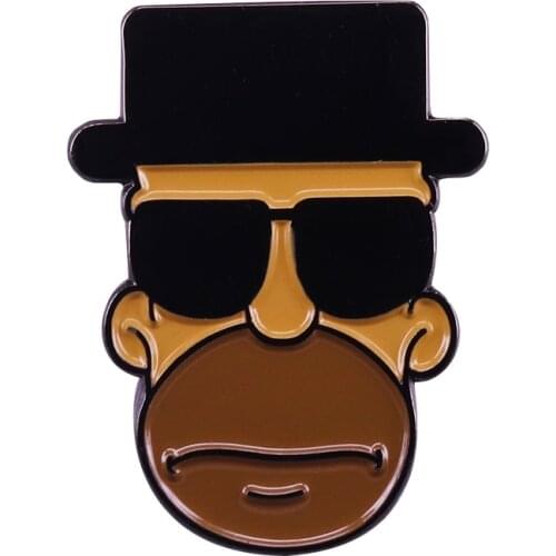 Homer with Heisenberg hat brooch funny mash up cool Breaking Bad fans accessory