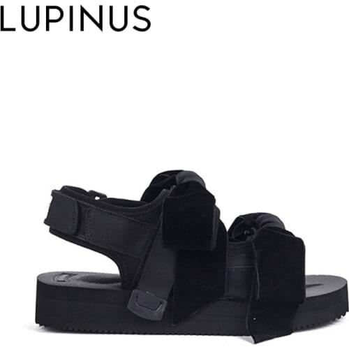 LUPINUS Summer Fashion Butterfly-Knot Women Sandals 2021 New Platform Open Toe Women Flat Sandals Retro Casual Women Beach Shoe