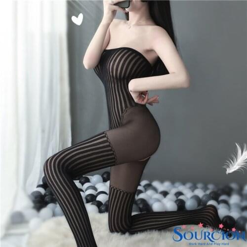 Scourion Plus Size Women Fishnet Underwear Sexy Lingerie Mesh Babydoll Hollow Out BDSM Bondage Body Babydoll Sex Erotic Costumes