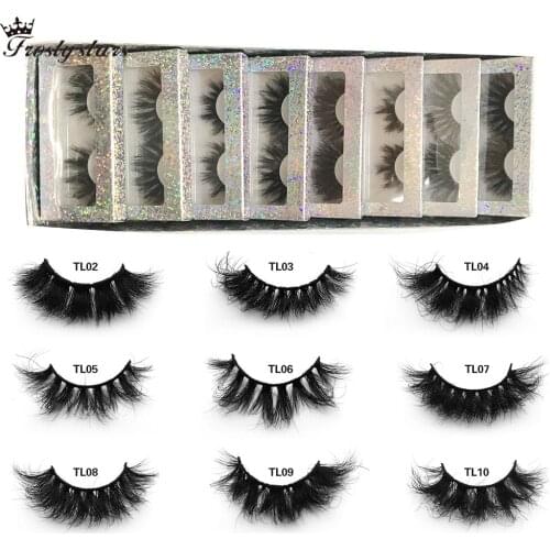 1 Pair 3D Mink Lashes 15mm Messy Thick False Eyelashes Premium Fluffy Mink Eyelashes Box Case Wipsy Natural Fake Lashes