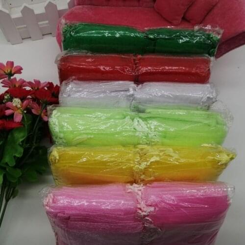 100pcs Drawstring Organza Bags Jewelry Packaging Pouch 5x7 7x9 9x12 10x15cm Wedding Party Gift Bag Christmas Birthday Gift Bags