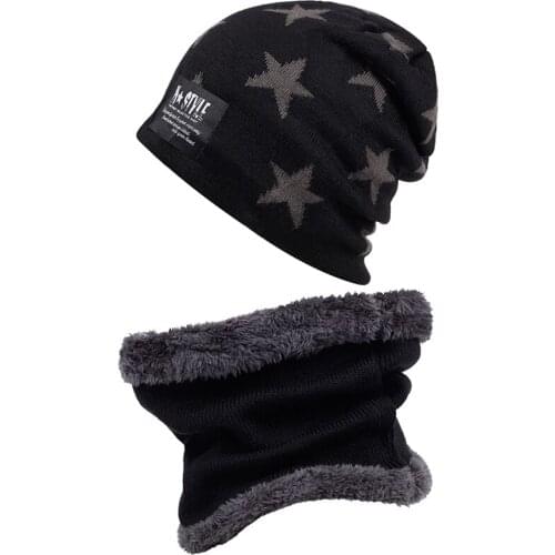 2019 autumn and winter new thick wool hat fashion scarf hats dual-use cap plus velvet warm hat windproof cold caps