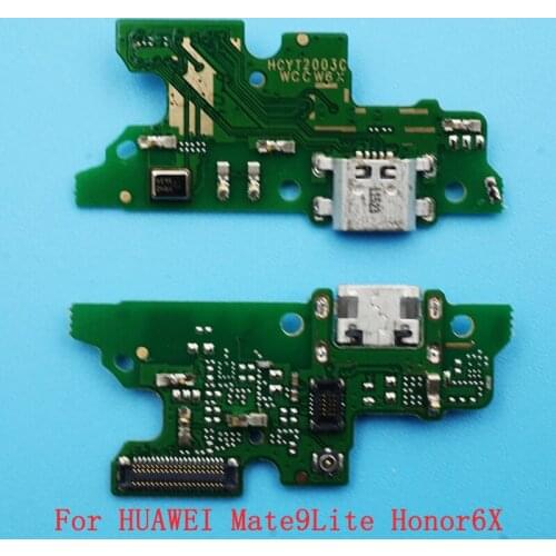 50pcs Micro USB Flex Cable For HUAWEI Mate9Lite Honor6X USB Port Charging Dock Plug Connector Microphone Board Plug Replacement