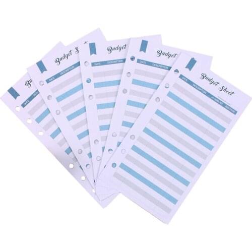 60 Expense Tracker Budget Sheets Cash Envelope Trackers for A6 Budgeting Envelopes,Cash Envelope Wallet,Binder Pockets