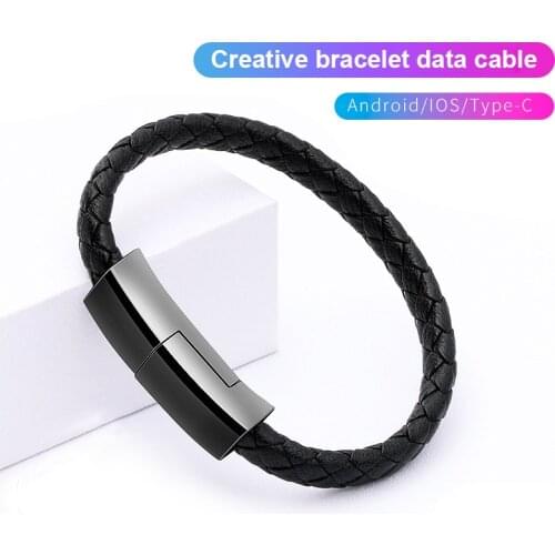 2.4A Bracelet Charging Data Cable Line Fast Charge Portable for Mobile Phone Sports JR Deals