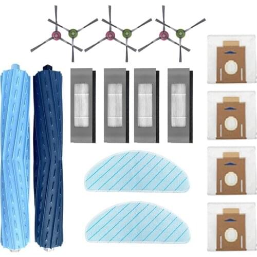 Promotion!For Ecovacs T9 POWER MAX AIVI Series Robot Vacuum Cleaner Replacement Parts Accessories Kit 18 Pcs