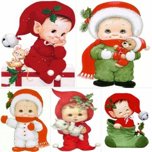 5D DIY Diamond Painting Christmas Childrens Painting Full Circle Diamond Embroidery Mosaic Rhinestone Picture Home Decoration