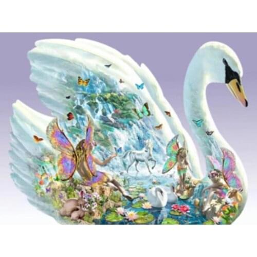 5D DIY Diamond Painting Cross Stitch Diamond Mosaic Animal Swan Picture Full Square/Round Beaded Home Decoration Handmade Gift