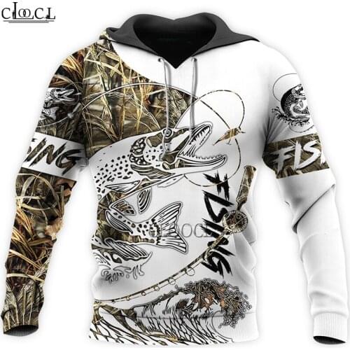 CLOOCL Beautiful Love Fishing 3D Printed Men Hoodie Clothes Unisex Sweatshirt Zip Pullover Casual Jacket Tracksuit Drop Shipping