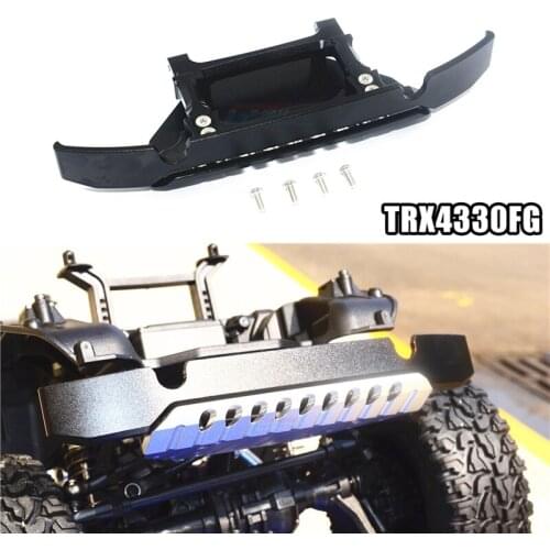 RC Model Car Parts GPM 1/10 TRX4 G500 Crawler Upgrade Accessories Aluminum Front Crash Barrier Bumper With Bottom Guard TRAXXAS