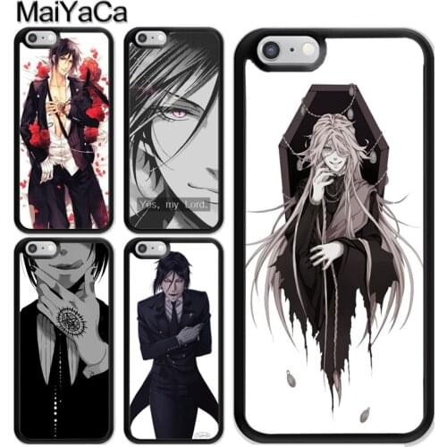 Kuroshitsuji Sebastian Michaelis Accessories For iPhone 12 Mini 11 Pro MAX X XR XS MAX SE 2020 6S 7 8 Plus 5s Cover