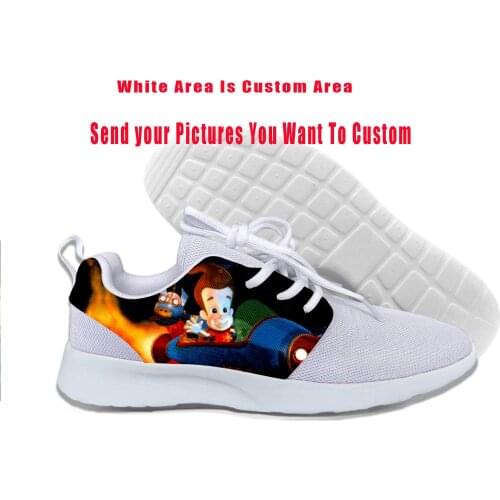 2019 Hot Cool Fashion Summer Sneakers Handiness Casual Shoes 3D Print Cartoon Cute Funny For Men Women Jimmy Neutron Boy Genius