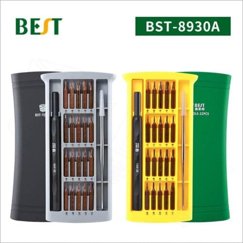 Genuine BES 8930A 22 in 1 Combination Multi-Functional Mini Screwdriver Set For Mobile Computer Repair Magnetic Screw Driver