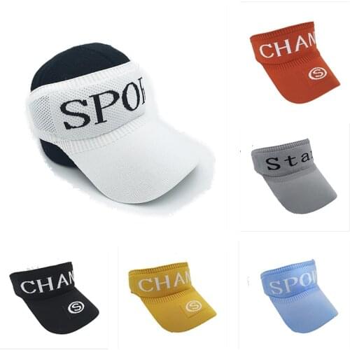 2020 New Retractable Visor Female Summer Sun Empty Top Hat Riding Outdoor Sports Cap UV Sun Hat Woman Beach Hat Fishing Cap