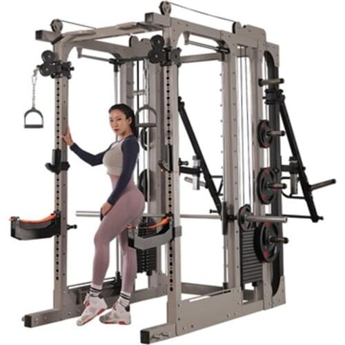 Fitness equipment home multifunctional integrated gantry Smith mechanical squat suit combination comprehensive training device