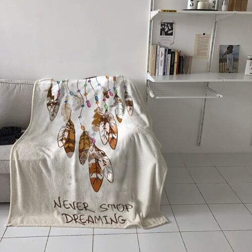 Leisure Blankets Dream Catcher Color Home Textiles Sofas Childrens Bedroom For Travel Special Throw Blanket Warm Flannel