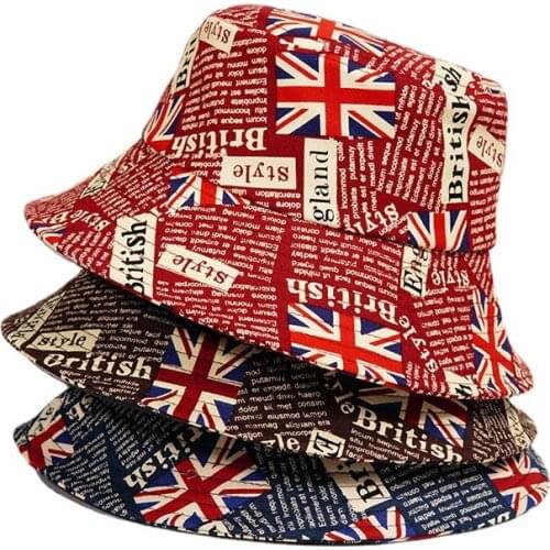 2021 Bucket Hats Men Women Flag Graffiti Foldable Fisherman Caps Beach Sun Hat Basin Chapeau Fashion Panama Hip Hop Bucket Hat