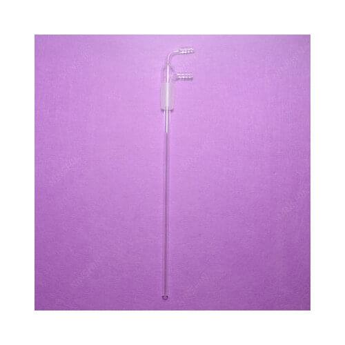 24/40,90 Bend,Laboratory Glass Long Stem Hose Inlet Adapter with Vacuum Adapter