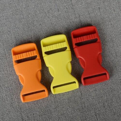 5 Pcs/Lot 25mm Plastic Release Buckle Strap For Bag Dog Collar Necklace Bracelet Paracord Mochila Sewing Accessory