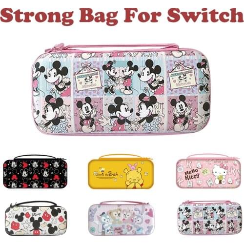 Disney Mickey Luxury Storage Bag for Nintend Switch Minnie Waterproof Protector Case for Nitendo Switch GameConsole Portable Bag