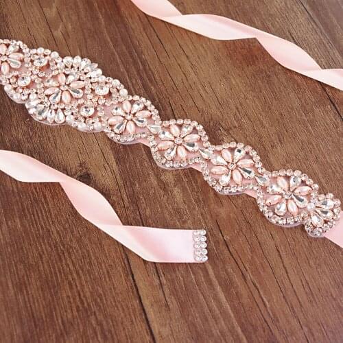 Birdal sash Luxury Crystal And Rhinestone Wedding Belt Beading Bridal Sash For Wedding Gown Handmade Wedding Accessories