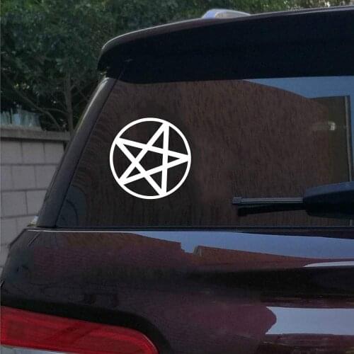 Removable Geometric Pentagram Car Decal Sticker automobile decor Decals Vinyl Car Rear window door Sticker decor ANY SIZE HY1702