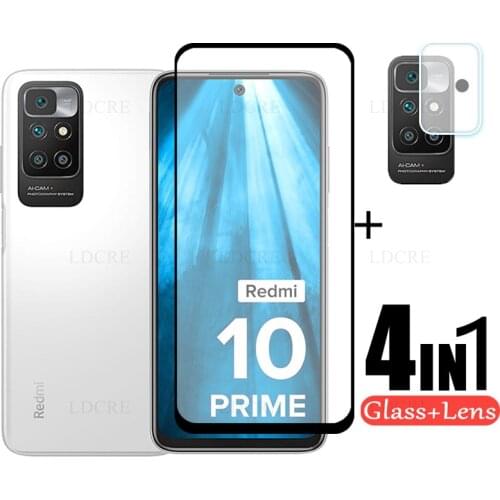 Full Cover Glass For Xiaomi Redmi 10 Prime Glass Tempered Glass For Redmi 10 Prime Camera Flim Lens For Redmi 10 Prime Redmi 10