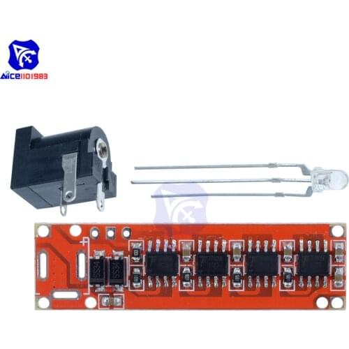 TP4056 4.2V 3A High Current Lithium Battery Charging Board Charger Module with 5.5*2.1 Female DC Power Adapter LED Indicator