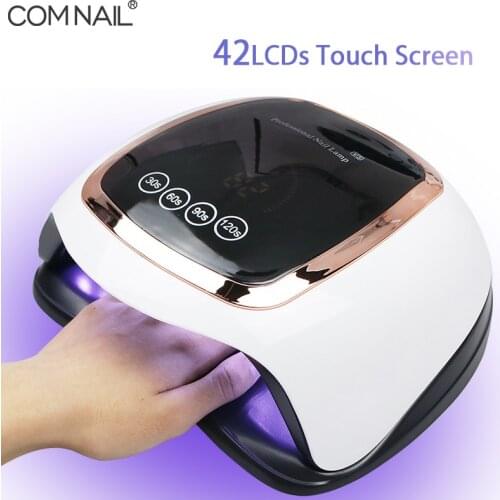 Big Power 42LCDs Lamp for Drying Gel Varnish with Sun Light Touch Sensor Manicure Lamp Led Uv Nail Dryer Nail Master Salon Tools