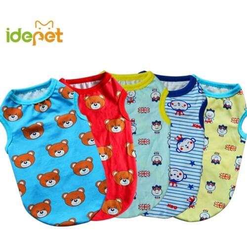 Summer Pet Dog Clothes Shirt Cotton Big Dog Vest for Small Dog Large Pet Apparel Pajamas Sweatshirt Outfit Funny Costumes