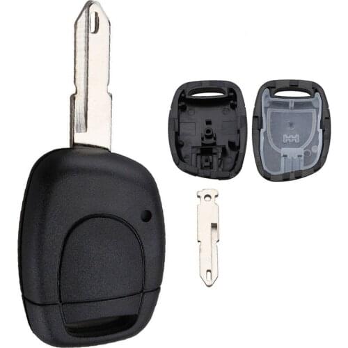 1 Button Remote Car Key Fob Case Shell Replacement Remote Cover Auto Car Key Accessories Fit for Renault Clio Kangoo